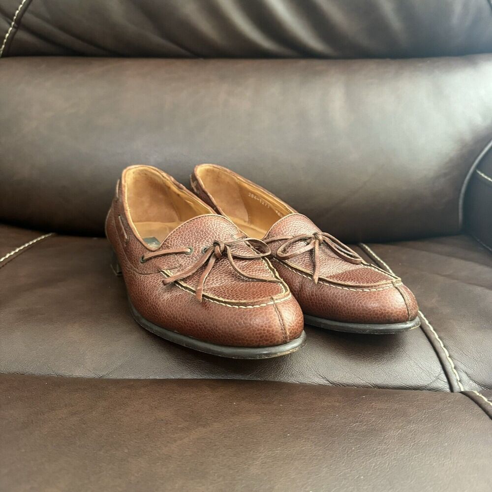 Zelli Italian Handcrafted Brown Tassel Loafers Mens 10.5M 204-1273